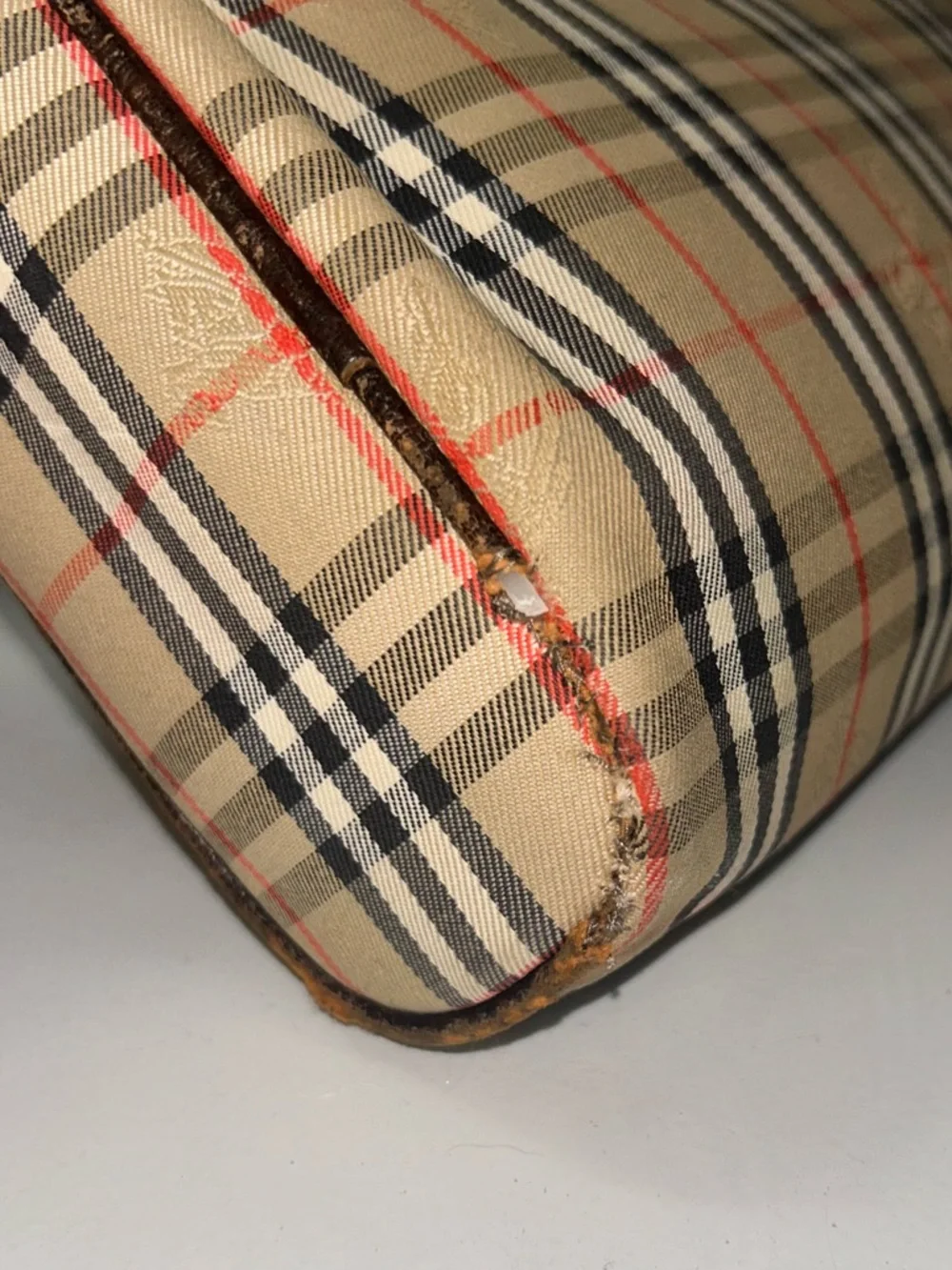 Vintage Burberry Nova Check Canvas Clutch Bag - Picture 12 of 12
